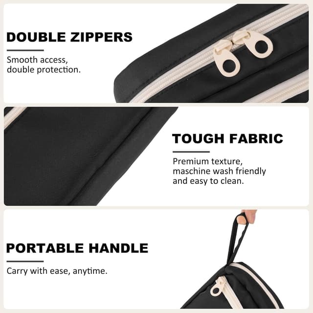 Detalle 2 de COLOCASTLE Federmäppchen mit 3 Fächern, große Kapazität (25 x 8 x 6 cm) – Etui für Schule & Büro