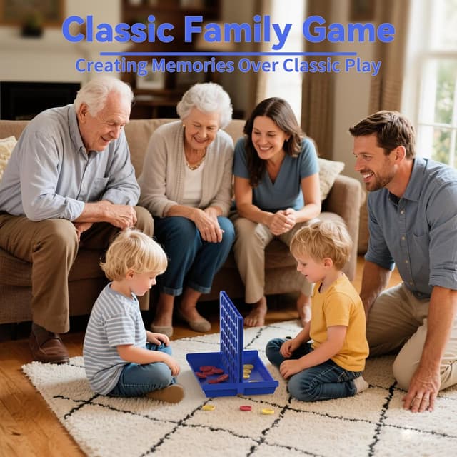 Detalle de Pup Go Big Size 4 in a Row board game (foldable, 2 player) for kids aged 3–8