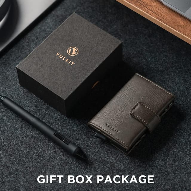 Thumbnail 5 de VULKIT Tarjetero RFID de piel Delgada