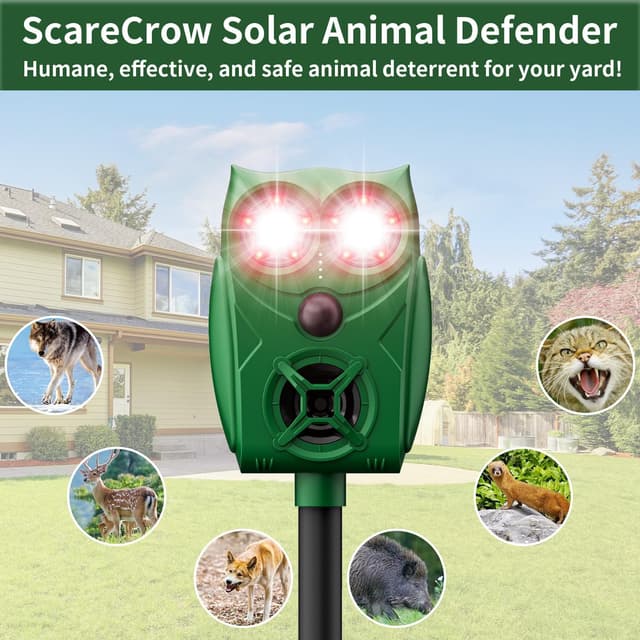 Detalle de VxoDhuuo Cat Repellent ultrasonic 8 m