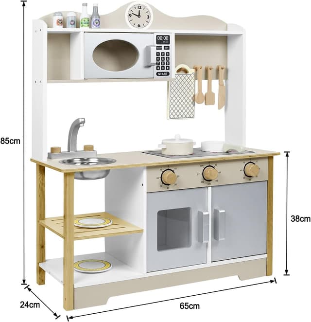 Thumbnail 1 de Aufun Cucina giocattolo in legno 68x26x78 cm