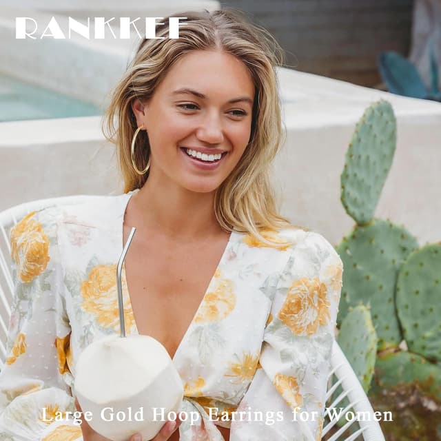 Detalle 2 de RANKEEF créoles en or 3 mm lapin