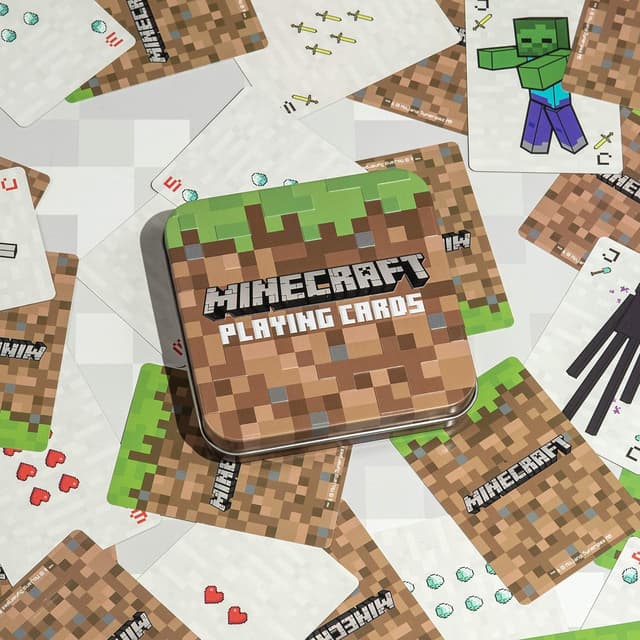 Detalle 1 de Cartas Minecraft con Lata - Regalo para Niños Gamers
