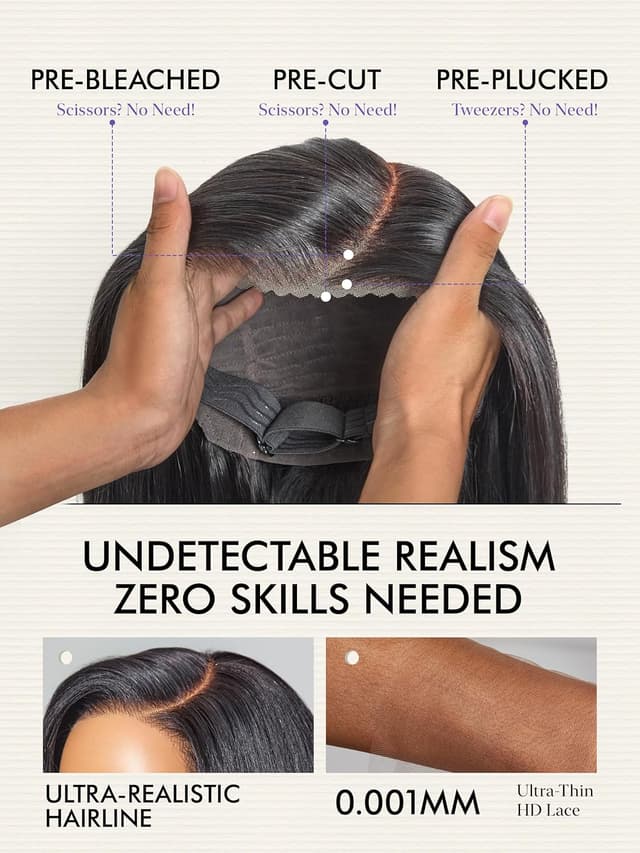 Thumbnail 3 de LUVME Bob Wig 100% Human Hair