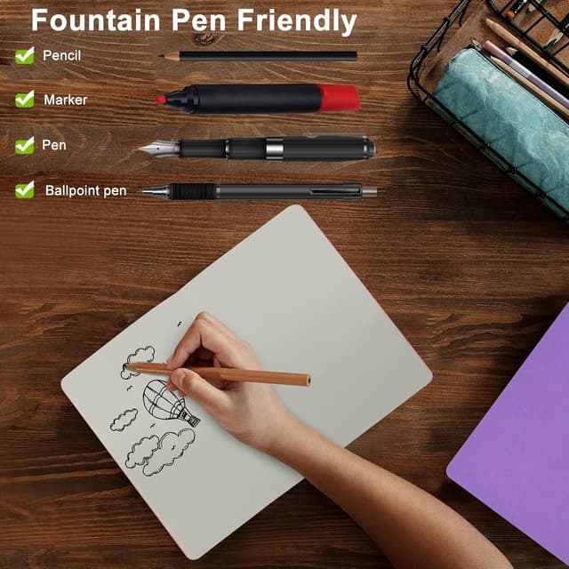 Detalle de ZCZN A5 Blank Notebooks (12-Pack) – 60 Plain Pages Per Notebook in Mixed Colours