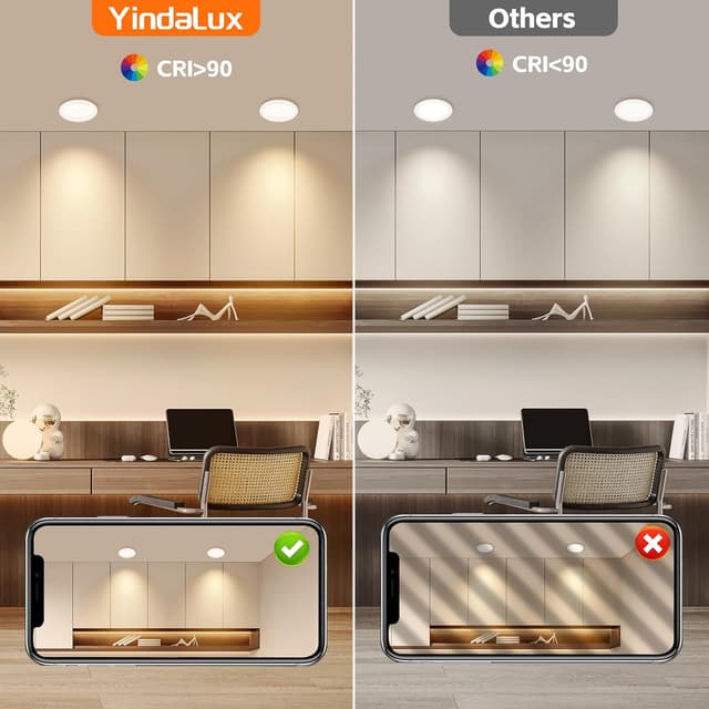 Detalle 2 de YindaLux 3er Set LED Einbaustrahler 3 W