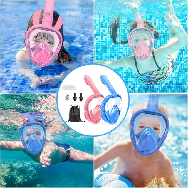 Thumbnail 6 de Kids Full Face Snorkel Mask 2-14