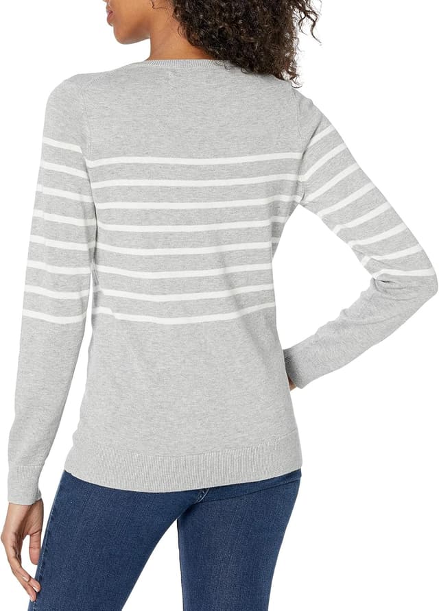 Detalle 2 de Amazon Essentials Damen Leichter Langärmeliger Pullover mit Rundhalsausschnitt (auch in Übergröße)