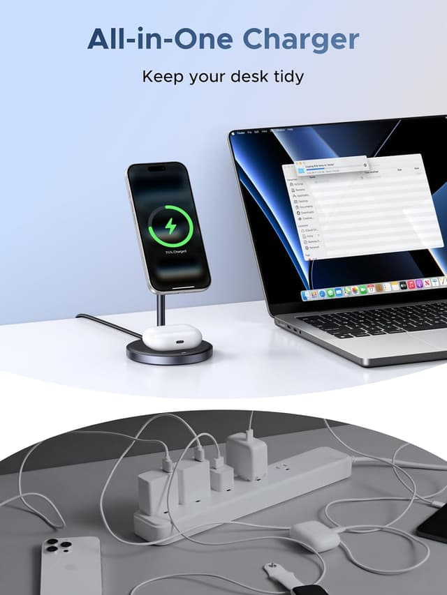 Thumbnail 6 de UGREEN MagFlow MagSafe Qi2 charger 15W