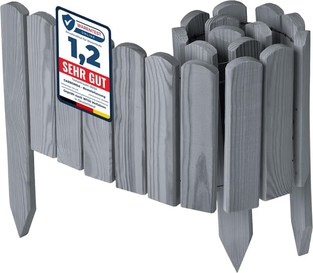 Thumbnail 6 de Garronda GD-0148 : bordure de jardin en bois (Graphite) 100 cm, hauteur 10 cm