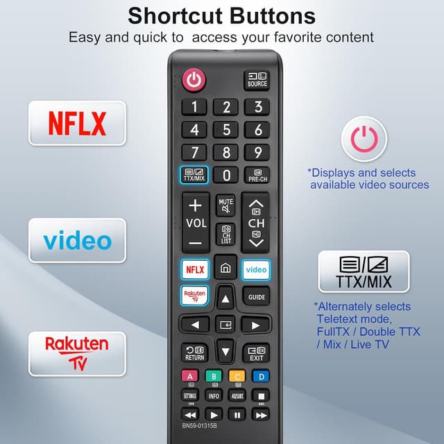 Thumbnail 4 de 2er-Pack Universalfernbedienung für Samsung TV