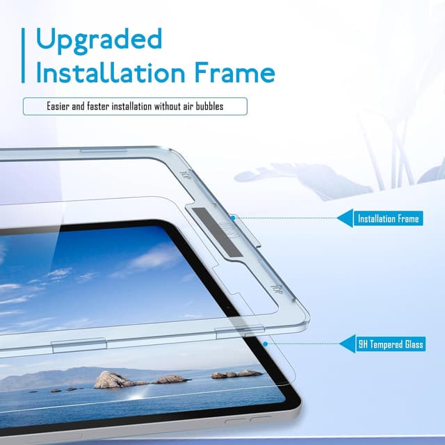 Detalle de MOBDIK Protecteur d’écran en verre trempé pour iPad Pro 11" et iPad Air 5/4 (EZ Kit) – transparent, anti-rayures