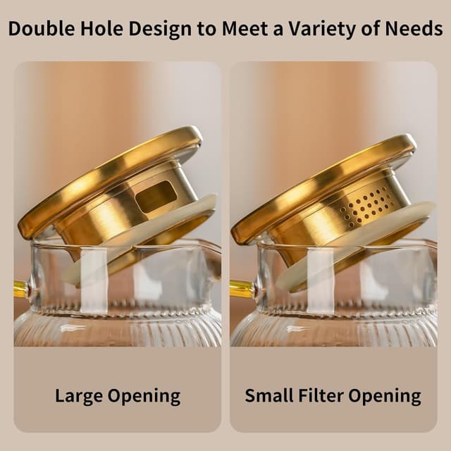 Thumbnail 2 de Buaic 68 oz Glass Water Pitcher with Lid 🫗