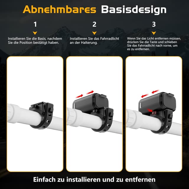 Thumbnail 5 de LED Fahrradlicht USB‑C mit 1000mAh Akku