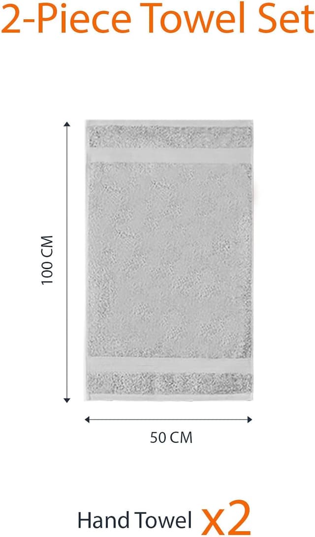 Thumbnail 6 de Amazon Basics Towel Set 50x100 cm, 2-Pack