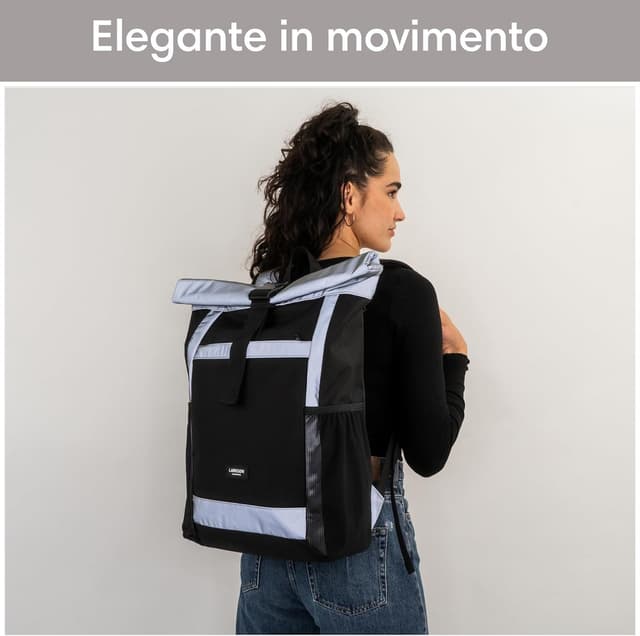 Thumbnail 6 de LARKSON Zaino Roll Top riflettente 16