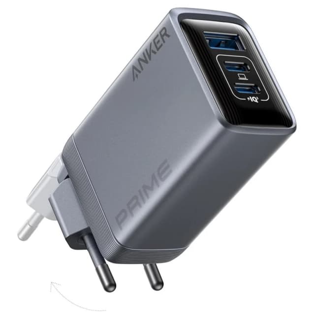 Detalle de Anker Prime Charger 100W GaN, 3 puertos USB/USB-C 🔌