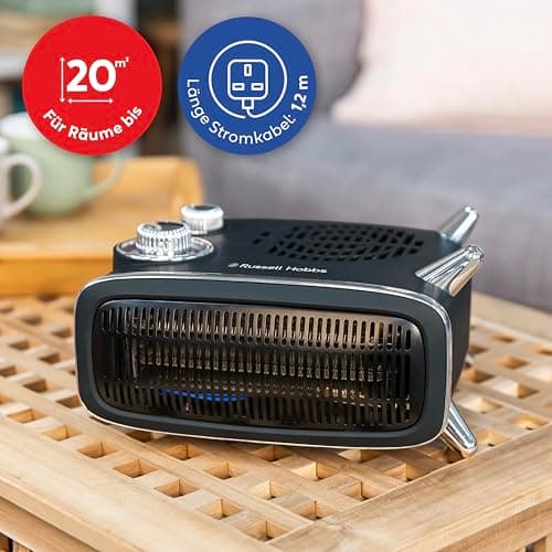 Thumbnail 5 de Russell Hobbs RHRETHFH1001B calefactor eléctrico 1,8 kW 🔥