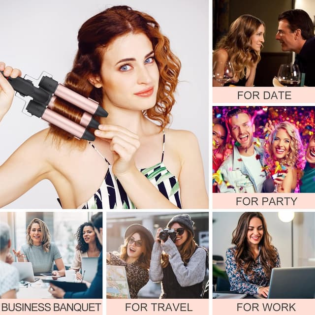 Thumbnail 6 de Rizador de Pelo 3 Barriles 25mm Cerámica Turmalina Profesional