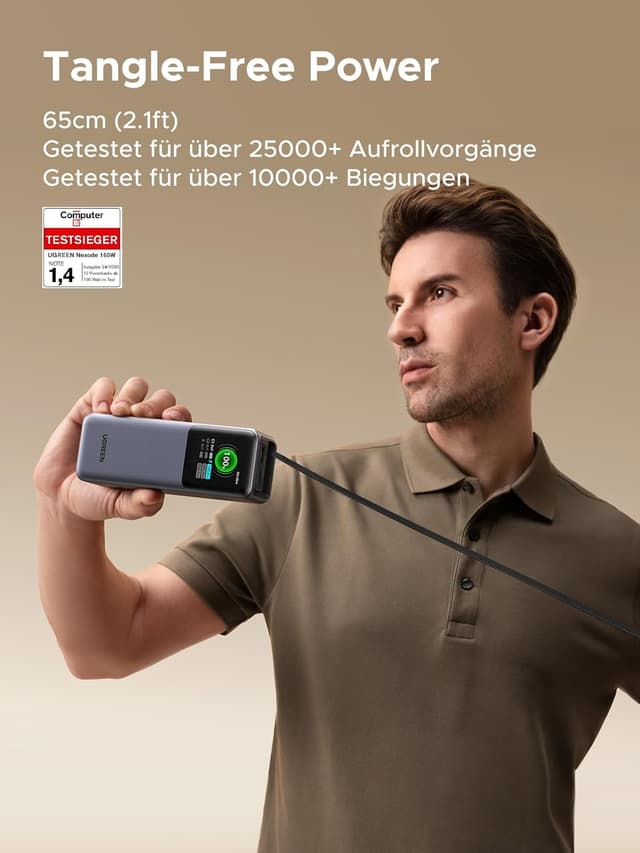 Detalle 2 de UGREEN Nexode Power Bank 20000mAh 165W Schnellladen