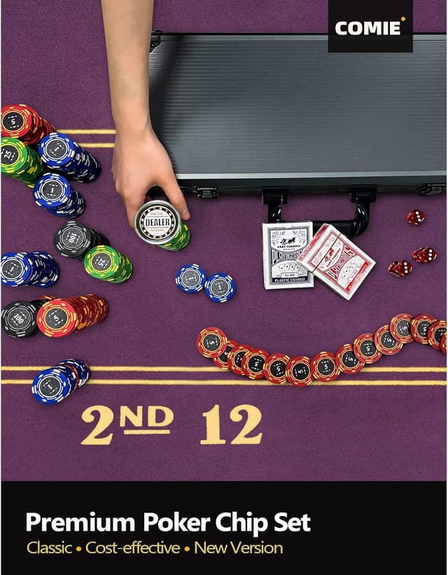 Detalle 2 de Comie Clay Poker Chips 400 PCS, 14 g