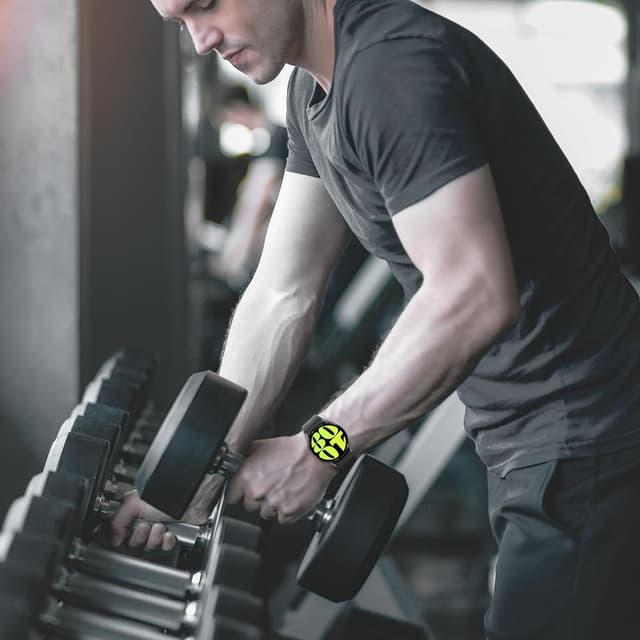 Thumbnail 6 de Amizee No Gap Magnetic Silicone Strap for Samsung Galaxy Watch (20mm) — Black