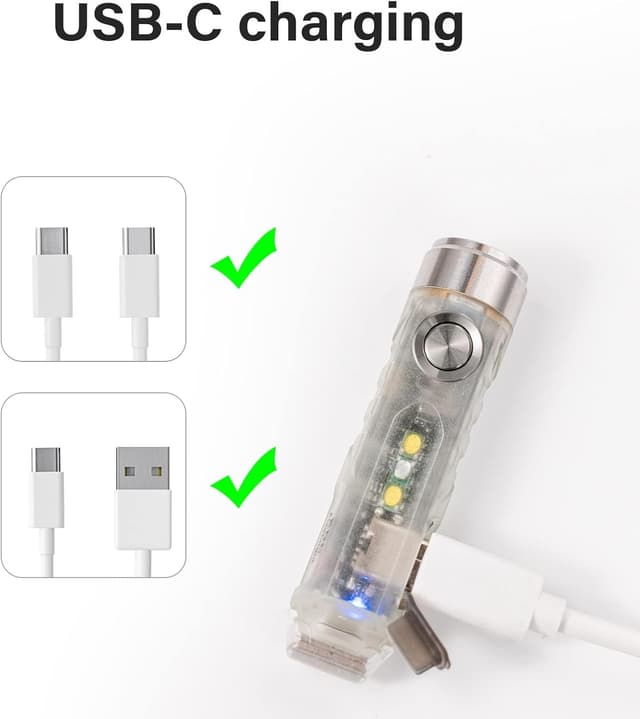 Detalle 2 de RovyVon A5 Pocket Torch A5 Gen 4 mini torch with 450 lumens and sidelight