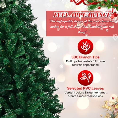 Thumbnail 4 de Sapin NUZEKY 180 cm avec 1200 pointes ⚡