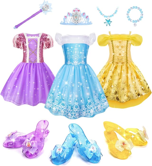 Detalle de Meland Princess Dress Up for Girls 3-6