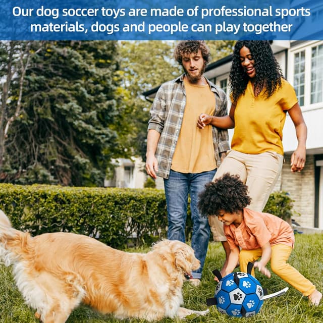 Thumbnail 1 de HETOO Interactive Dog Football 8 Inch