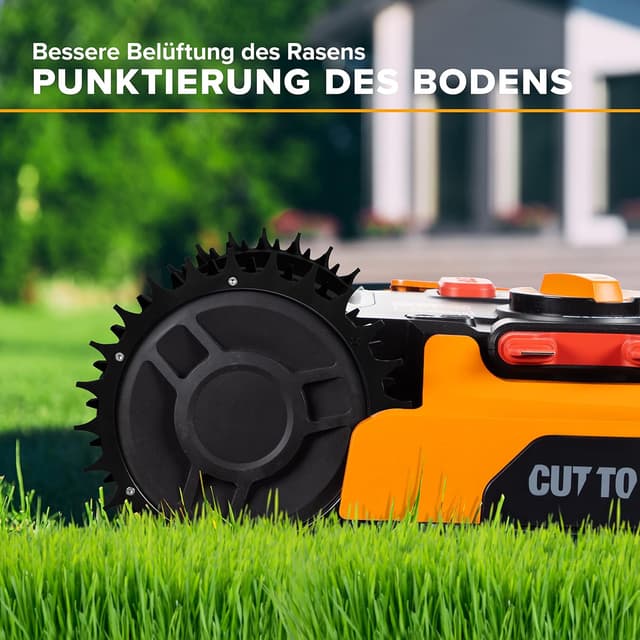 Detalle de ROBO CLAWS Edelstahl Spikes schwarz für Worx Landroid S/M & Plus (2 mm) – 2× Traktionsspikes inkl. 12 Schrauben