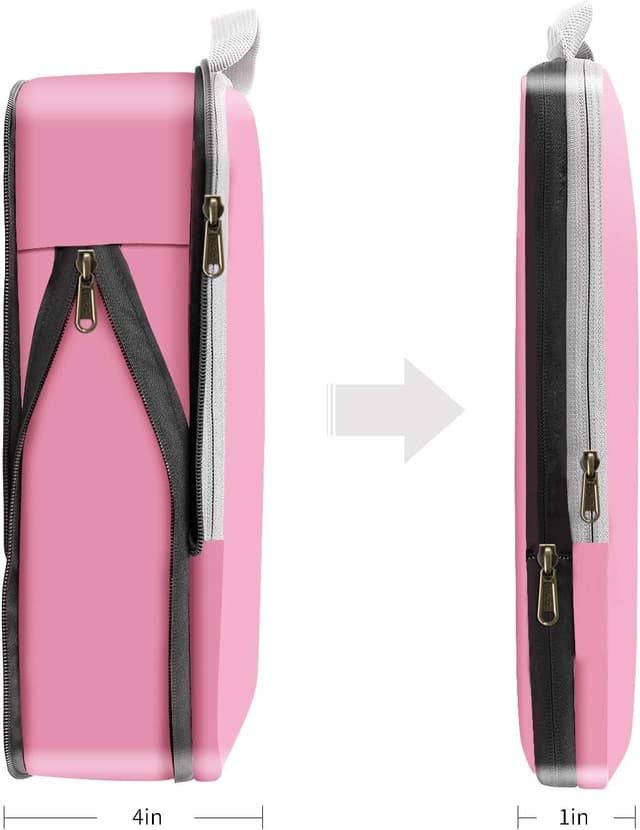 Detalle 2 de Eono by Amazon komprimierbares Packwürfel-Set (rosa), 4-teilig – Packtaschen & Gepäck-Organizer für Rucksack und Koffer