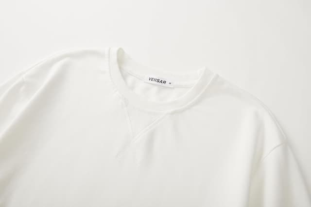 Detalle de VEIISAR Herren Sweatshirt mit Rundhalsausschnitt (280 g/m²) – Basic Pullover für Freizeit & Sport