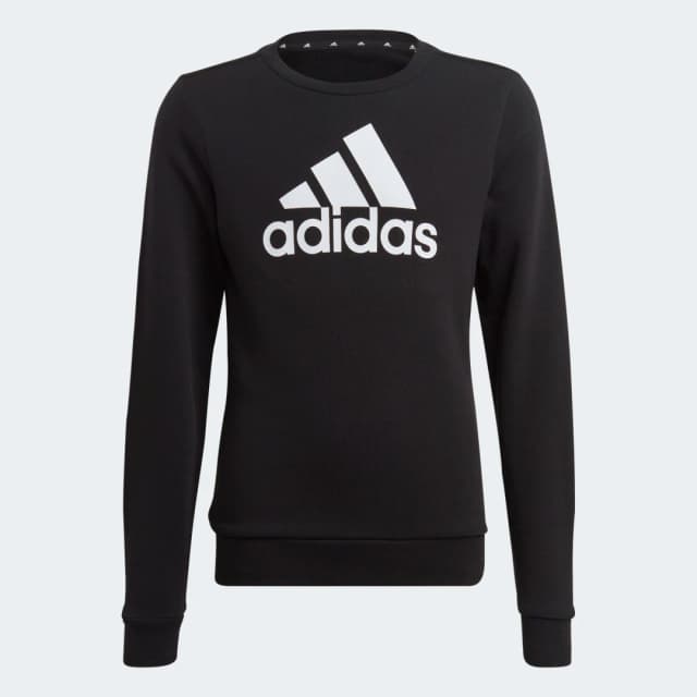 Detalle de Sudadera Adidas Essentials Big Logo Cotton negra