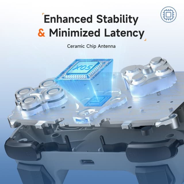 Detalle de easysmx X05 Gamepad inalámbrico 750mAh