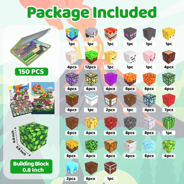 Detalle 2 de SSAWER Magnetische Bausteine 150 Stück