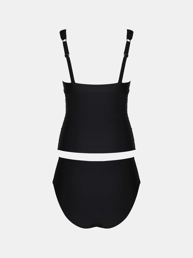 Thumbnail 6 de Tankini da donna CUPSHE con scollo a V in rete smerlata, due pezzi a vita media