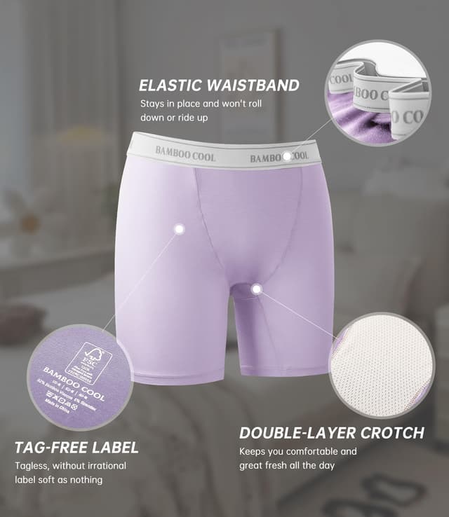 Thumbnail 2 de BAMBOO COOL BoyShorts 5 Pack