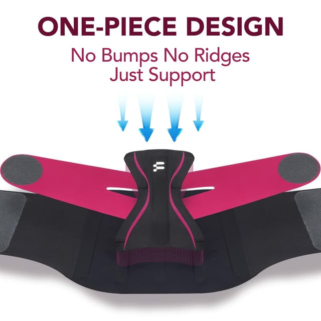 Detalle 2 de Fitomo Back Support Belt – ultra-thin lumbar back brace for women with 3D pad, adjustable straps and slim-fit yoga fabric