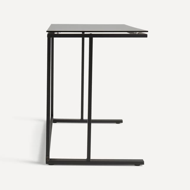 Detalle de El Corte Inglés Escritorio Kansas de acero y cristal