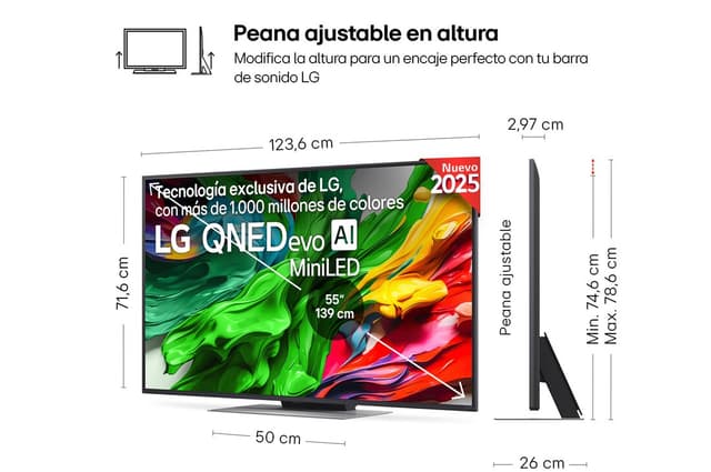 Detalle 2 de LG QNED evo AI QNED87 55 pulgadas