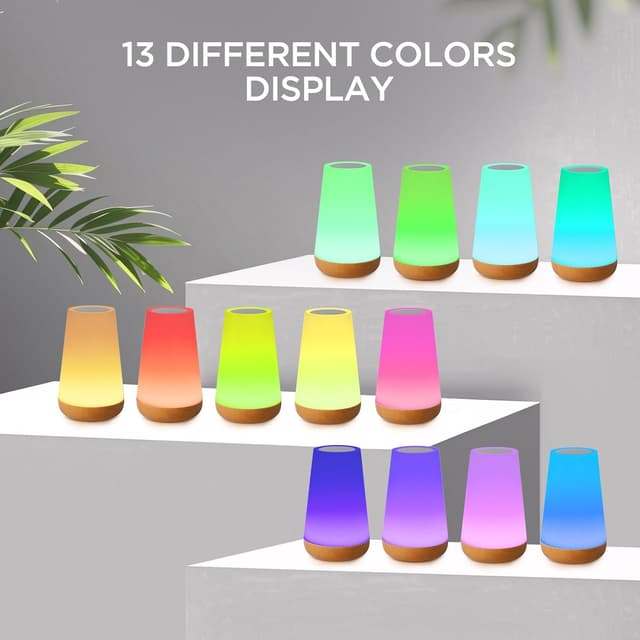 Thumbnail 3 de Romon Lampada da Comodino Luce Notturna