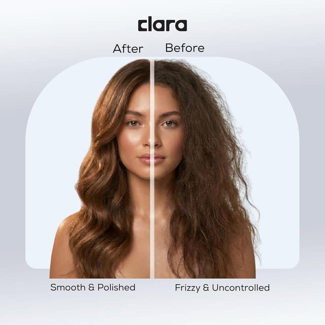 Detalle 2 de Clara Anti-Frizz Ionic Slim Hot Brush 32mm (5.5mm bristles) with Triple Heat Settings – Pink