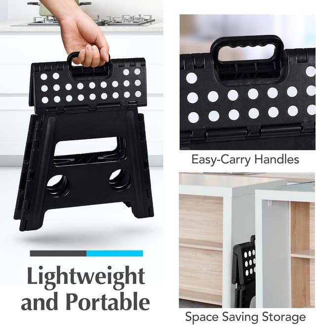 Thumbnail 6 de Handy Laundry Folding Lightweight Step Stool (Black, 13 inch) — 300 lb capacity