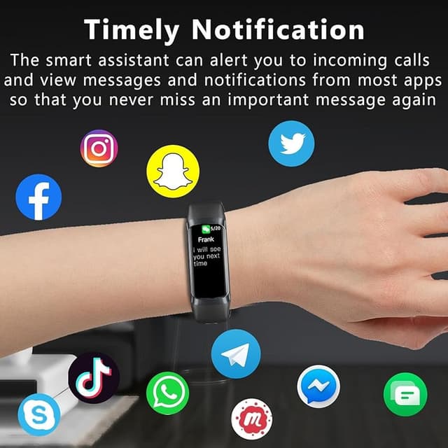 Thumbnail 3 de Fitness Tracker with Heart Rate 20+ Sports Modes