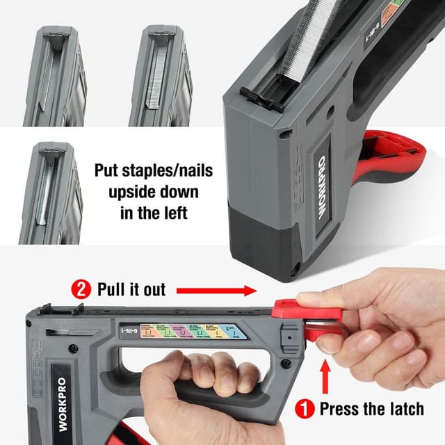 Thumbnail 4 de WORKPRO 6-in-1 Wall Stapler 4000 Staples