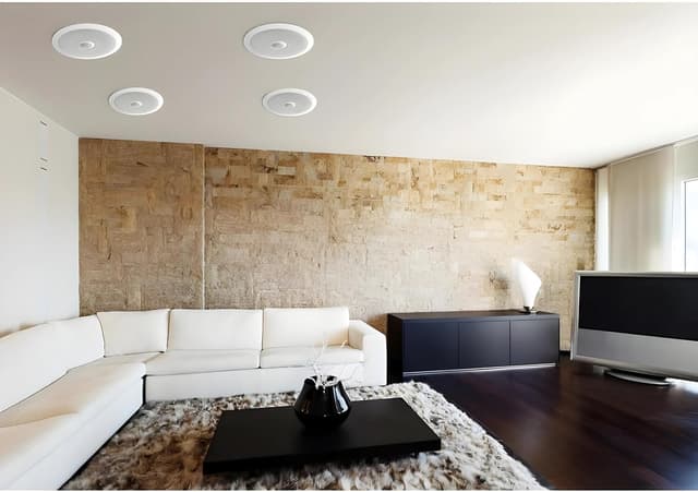 Detalle 2 de Pyle Ceiling Speakers – Pair of 2-way 8" flush-mount midbass speakers with 1" titanium tweeter (20cm)