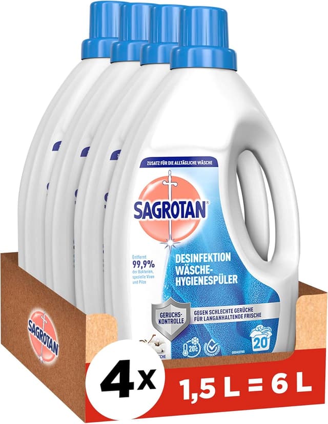 Detalle de Sagrotan Wäsche-Hygienespüler 4 x 1,5 l