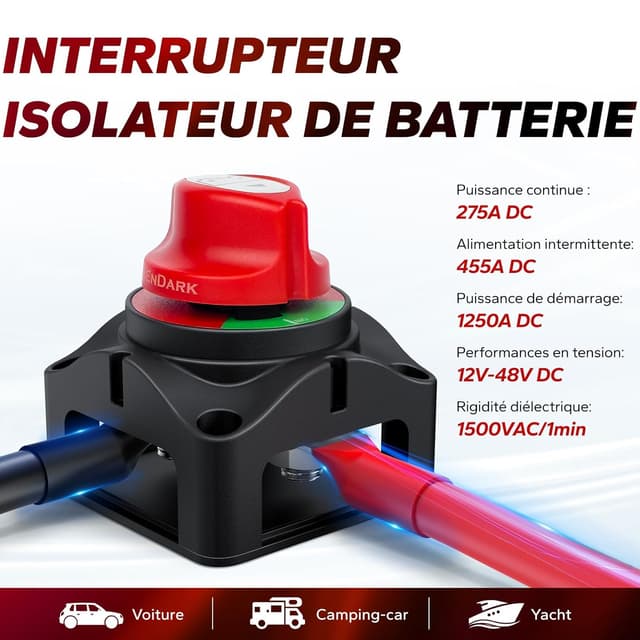 Thumbnail 1 de ENDARK Coupe batterie 275A