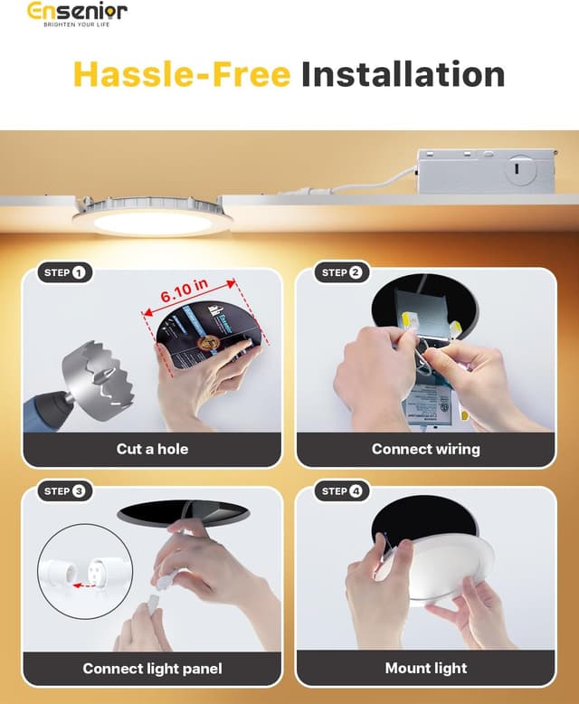 Thumbnail 5 de Ensenior 6 Inch LED Recessed 1200LM